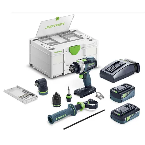 Festool Akumulátorový příklepový vrtací šroubovák TPC 18/4 5,0/4,0 I-Set QUADRIVE