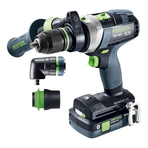Festool Akumulátorový příklepový vrtací šroubovák TPC 18/4 5,0/4,0 I-Set QUADRIVE