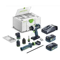 Festool Akumulátorový příklepový vrtací šroubovák TPC 18/4 5,0/4,0 I-Set/XL QUADRIVE
