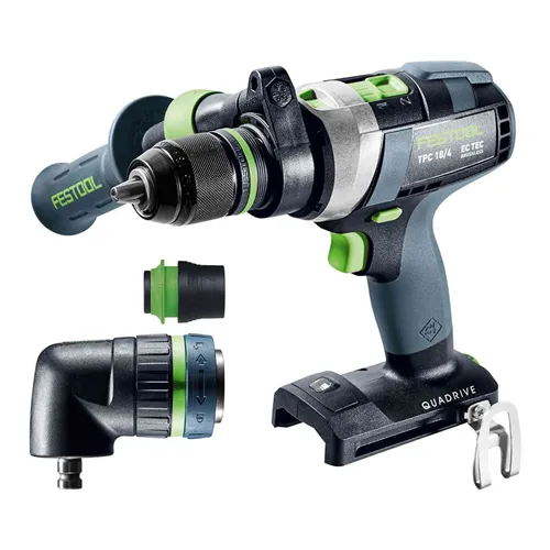 Festool Akumulátorový příklepový vrtací šroubovák TPC 18/4 I-Basic-Set QUADRIVE