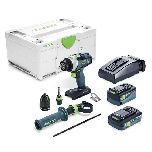 Festool Akumulátorový příklepový vrtací šroubovák TPC 18/4 5,0/4,0 I-Plus QUADRIVE