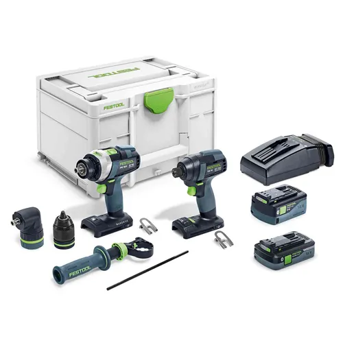 Festool Šroubovací a vrtací sada TID 18 5,0/4,0-Set TPC 18/4