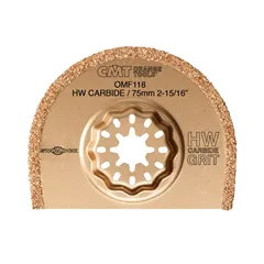 CMT Starlock Pilový list s tvrdokovovými zrny CARBIDE, na cihlu a beton - 75 mm