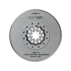 CMT Starlock Ponorný pilový list BIM s dlouhou životností, na dřevo a kov - 85 mm