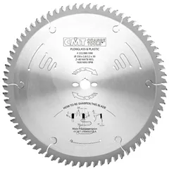 CMT Pilový kotouč pro plovoucí podlahy, PVC, plexi - D250x2,8 d30 Z80 HW