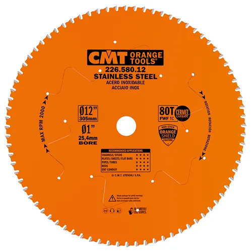 CMT XTreme Pilový kotouč na nerez ocel - D305x2,2 d25,4 Z80 HW