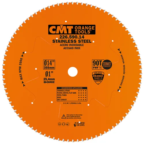 CMT XTreme Pilový kotouč na nerez ocel - D355x2,2 d25,4 Z90 HW