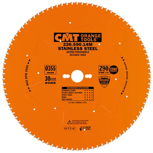 CMT XTreme Pilový kotouč na nerez ocel - D355x2,2 d30 Z90 HW