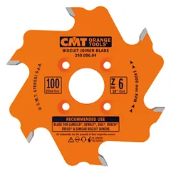 CMT Kotouč lamelovací pro lamelové spoje - D100x3,96 d22 Z6 HW střídavý zub