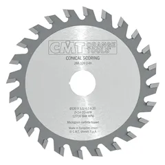 CMT Předřezový kotouč kónický pro CNC stroje - D125x4,3-5,5 d45 Z24 HW