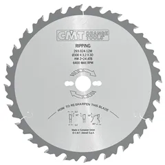 CMT Industrial Pilový kotouč pro podélné řezy - D300x3,2 d30 Z24 HW