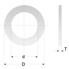 CMT Redukční kroužek pro pilové kotouče - D20 d12,7 t1,4