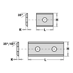 CMT Žiletka - 19,5x12x1,5mm
