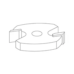 CMT C822 Talířová fréza - D31,75xd8, I4mm