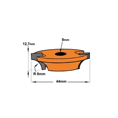 CMT C822 Talířová fréza rádiusová - D33X12,7 R8 F8