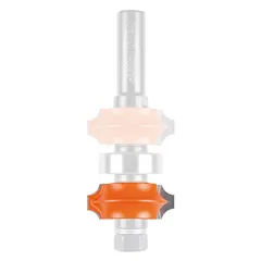 C822 Talířová fréza zaoblovací oboustranná R3+R2 spodní pro C900622, Z2 - D34x8,7 F12