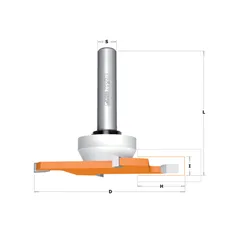 CMT C922 Talířová drážkovací fréza na CORIAN - D92x6,35 H27,3 S=12 HW