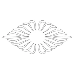 CMT Šablona na ornamenty na zásuvky BLAZE 250x110mm