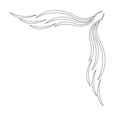 CMT Šablona na ornamenty rohové vzory KASKADA 190x40mm