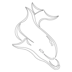 CMT Šablona na ornamenty na dvířka DELFÍN 200x290mm