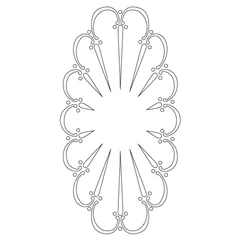 CMT Šablona na ornamenty na kuchyňská dvířka ESPANA 380x200mm