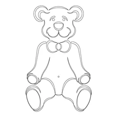 CMT Šablona na ornamenty na dvířka MEDVĚD 394x203mm