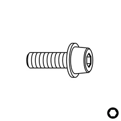 Šroub TCEI washer - 3,2Wx9,5x12,7 D7 IGM