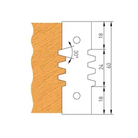 Profilový nůž pro F620 - 60x24x2mm