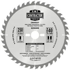 CMT Contractor Pilový kotouč na dřevo, Masterpack - D160x2,2 d20 Z24 HW, 10ks