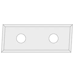 IGM N017 Žiletka tvrdokovová Z4 zkosená 3° - 28,3x12x1,5 LH UNI