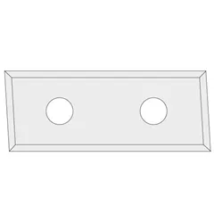 IGM N017 Žiletka tvrdokovová Z4 zkosená 3° - 28,3x9x1,5 UNI