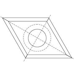 IGM N023 Žiletka tvrdokovová - 16x28x2 Dřevo+