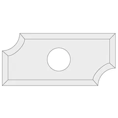 IGM N031 Žiletka tvrdokovová radiusová - R2 19,5x9x1,5 UNI