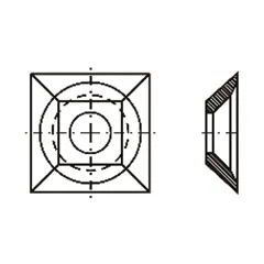 IGM Žiletka tvrdokovová - 21x21x5 Dřevo