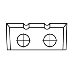 IGM Žiletka - 22,8x7x1,5 dvě drážky