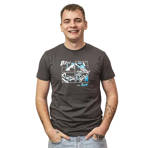 IGM Tričko Comics Chair, antracit - vel. S