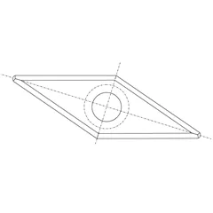 IGM RSS-CB Kosočtvercová žiletka - 27x10x2,5 HW