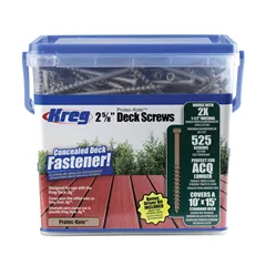 Kreg Protec-Kote Vruty pro terasy, sada 525 ks, 67 mm