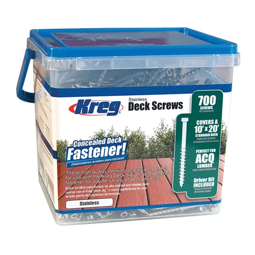 Kreg Protec-Kote Vruty pro terasy, sada 700 ks, 51 mm (Rozbalené)