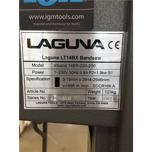 IGM LAGUNA 14BX Pásová pila 230V (Použito)