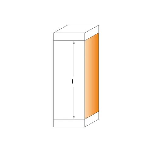 IGM F043 Ořezávací žiletková fréza se 2 ložisky, D19x30 L90 S=8 HW (Použito)