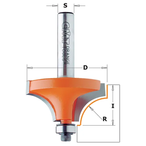 CMT C939 Zaoblovací fréza vydutá, R1,6 D15,9x12,7 S=8 HW (Rozbalené)