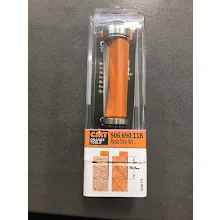 CMT C906 Ořezávací fréza s dvěma ložisky, šikmé zuby, D19x51,5 L108,9 S=12 HW (Rozbalené)