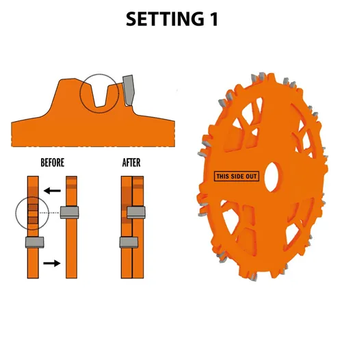 CMT Sada drážkovacích kotoučů DADO PRO, D203x6,2-20 d30 Z12 HW (Použito)