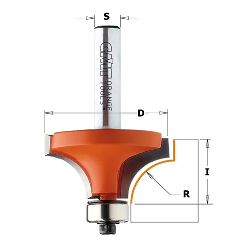 CMT C938 Zaoblovací fréza vydutá, R31,75 D82,5x44,4 S=12 HW (Rozbalené)