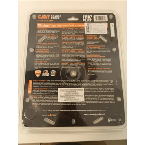 CMT ITK Plus Ultra tenký kotouč pro podélné řezy - D250x2,4 d30 Z24 HW (Rozbalené)