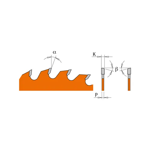 CMT Industrial Pilový kotouč pro elektronářadí univerzální - D216x2,8 d30 Z48 HW -5°Neg (Použito)