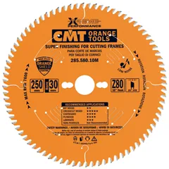 CMT Orange Chrome Pilový kotouč na profilové lišty - D250x3,0 d30 Z80 HW (Použito)