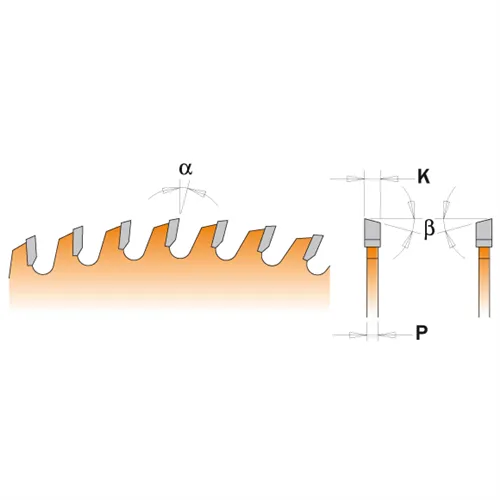 CMT Orange Chrome Pilový kotouč na profilové lišty - D250x3,0 d30 Z80 HW (Použito)