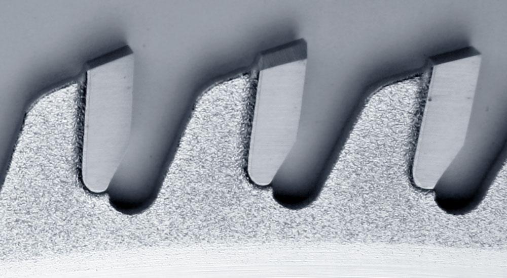 Tloušťka zubů pilových kotoučů